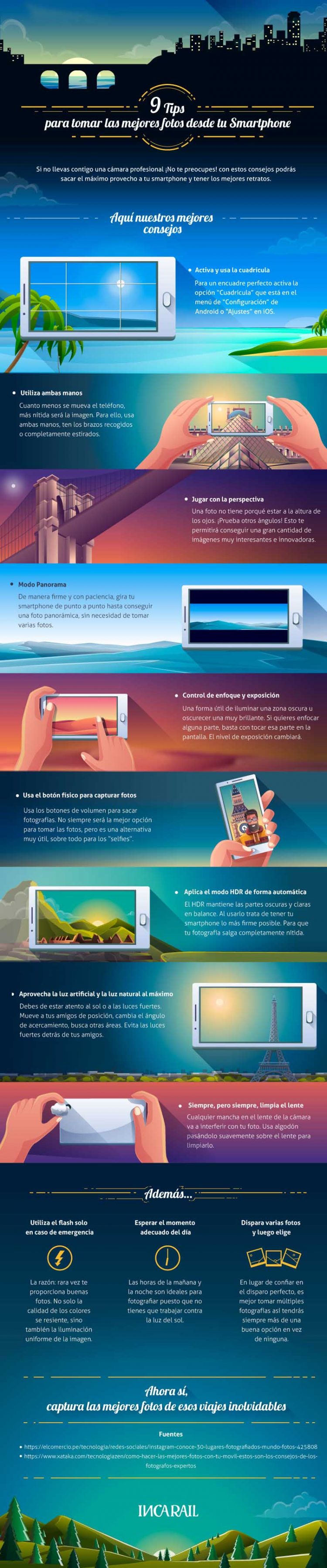 Consejos para tomar las mejores fotos desde tu Smartphone Infografía