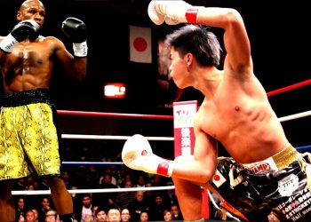 Mayweather puso la cómica en su show en Japón