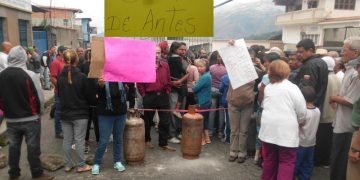 En Boconó protestaron por gas