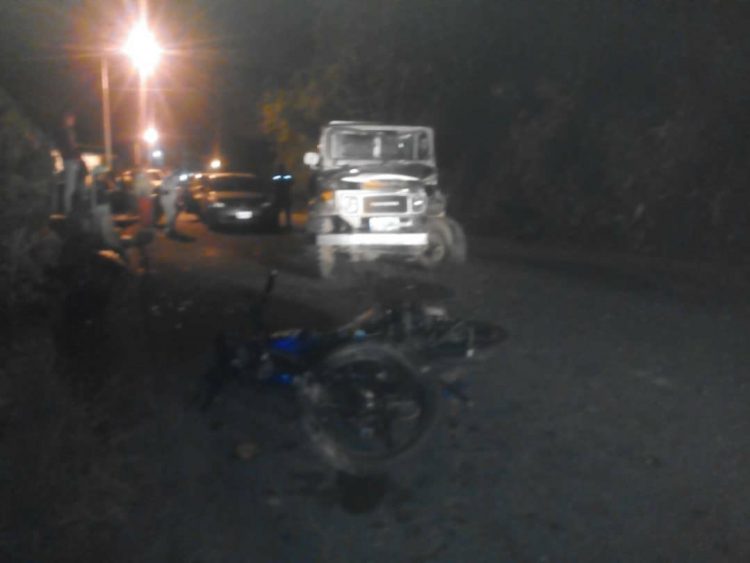 Un muerto y un lesionado es el saldo de un accidente en moto en La Puerta 