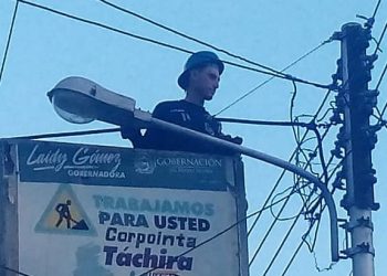 Gobierno del Táchira ejecuta trabajos de iluminación en diferentes municipios del estado