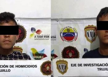 Capturan al “Piojo” y “Jimsito” por homicidio de Escuque 