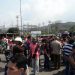 Protestan por escasez de comida en el sector 14 de enero