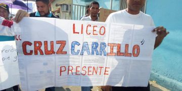 Fuerte, masiva y ordenada protesta de educadores del Eje Panamericano