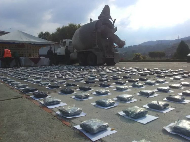 Más de 800 kilos de droga ha decomisado la GN en la región andina