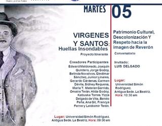 Exposición de arte, vírgenes y santos: Huellas insondables