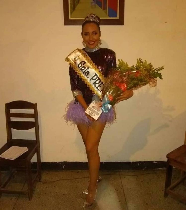 Yaruby Velázquez, recibió la banda como señorita Prensa 2019