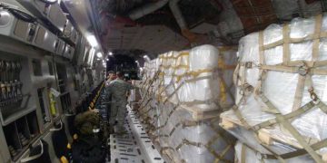 Aviones de fuerza aérea de EEUU aterrizaron en Cúcuta con ayuda humanitaria