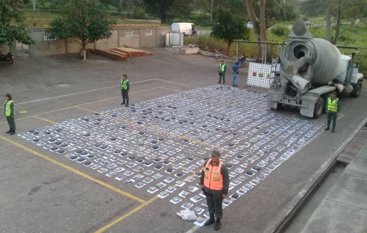 El decomiso fue de 801 panelas de marihuana, que desde Coloncito norte del estado Táchira, eran llevadas a Valencia estado Carabobo