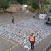 Encontraron 800 paquetes de marihuana en trompo de camión mezclador de concreto