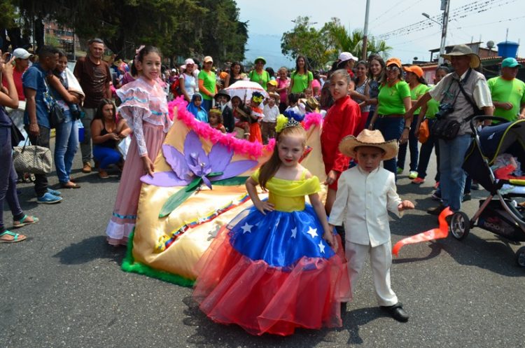Desfile infantil gran atractivo del Carnaval Turístico Boconó 2019