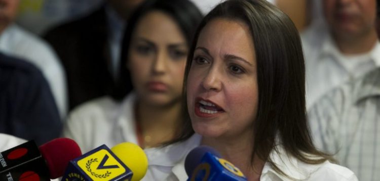 Dirigente nacional de Vente Venezuela (VV) María Corina Machado. (Cortesía)