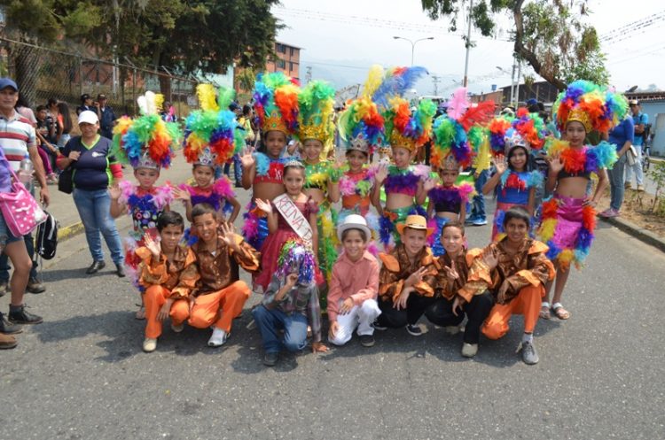 Desfile infantil gran atractivo del Carnaval Turístico Boconó 2019