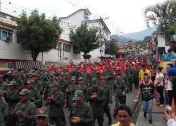 En Trujillo capital se movilizaron fuerzas revolucionarias
