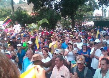 Trujillo dijo presente en las calles esperando retorno de Guaidó