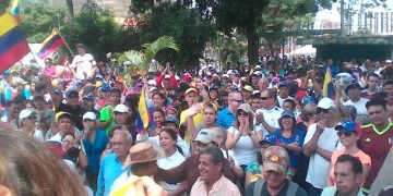 Trujillo dijo presente en las calles esperando retorno de Guaidó