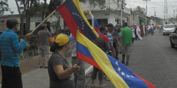 Cadena humana por las calles de Betijoque