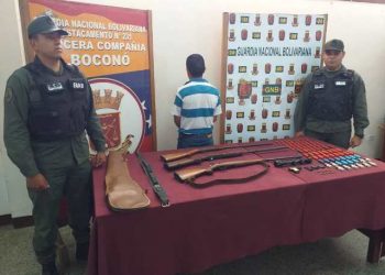 GNB incauta armas y municiones en Boconó