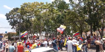 Dirigentes y militantes del Frente Amplio Venezuela tomaron las calles de Rafael Rangel