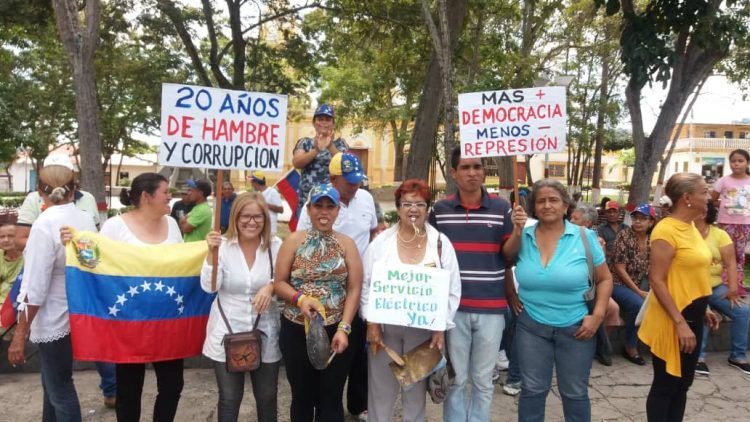 Dirigentes y militantes del Frente Amplio Venezuela tomaron las calles de Rafael Rangel