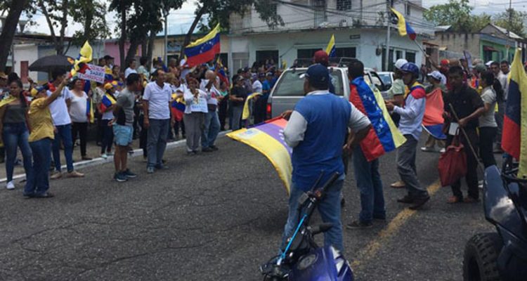 Dirigentes y militantes del Frente Amplio Venezuela tomaron las calles de Rafael Rangel