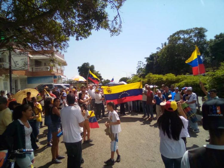 Dirigentes y militantes del Frente Amplio Venezuela tomaron las calles de Rafael Rangel