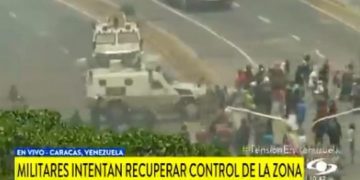 Tanquetas del régimen arrollaron a manifestantes en La Carlota