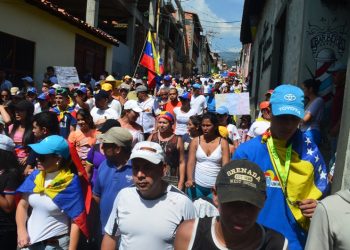 Ejemplar megamarcha en Boconó