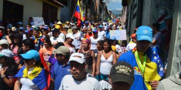 Ejemplar megamarcha en Boconó
