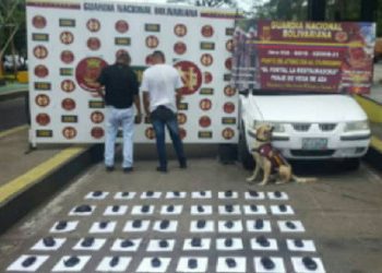 Detienen en el peaje Vega de Aza a dos hombres que llevaban marihuana oculta en un automóvil
