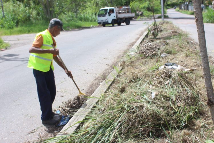 La Gobernación del Táchira organizó una jornada de mantenimiento y desmalezamiento en la Avenida Libertador, en el municipio San Cristóbal.