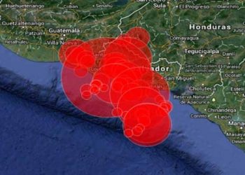 El Salvador registra 84 réplicas tras fuerte sismo de magnitud 6,8 del jueves
