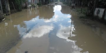 El K23 bajo las aguas: Calles y sembradíos afectados