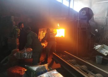 GNB incineró 710 kilos de droga incautada en el Táchira