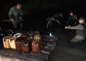 Retuvieron más de mil litros de gasoil en La Morusca