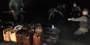 Retuvieron más de mil litros de gasoil en La Morusca