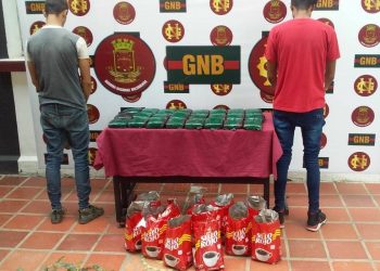 Guardia Nacional incauta 24 panelas de marihuana en el terminal de pasajeros de San Antonio