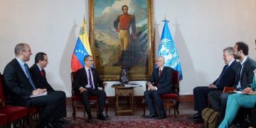 Arreaza se reunió con el secretario de asuntos humanitarios de la ONU
