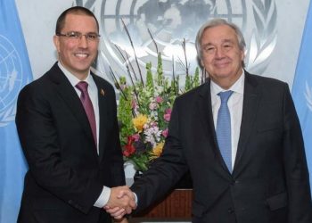 Arreaza solicitó a Guterres cese bloqueo de EEUU a Venezuela