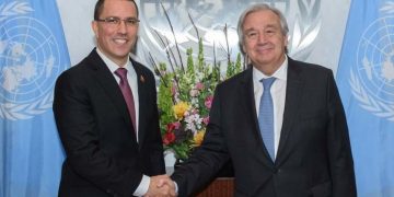 Arreaza solicitó a Guterres cese bloqueo de EEUU a Venezuela