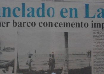 El Puerto de La Ceiba recibía primer barco con cemento para edificar el desarrollo del Trujillo necesario
