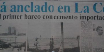 El Puerto de La Ceiba recibía primer barco con cemento para edificar el desarrollo del Trujillo necesario