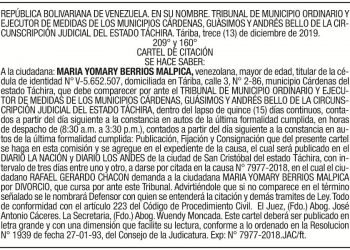 CARTEL MARIA BERRIOS