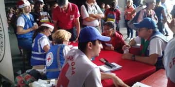 Cruz Roja realizó jornada de atención en Terminal de Pasajeros de San Cristóbal