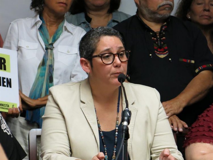 En la imagen, la directora ejecutiva de Amnistía Internacional de Puerto Rico, Liza Gallardo. EFE