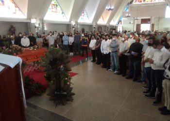 Misa exequial del Ing Elio Marcaccio
