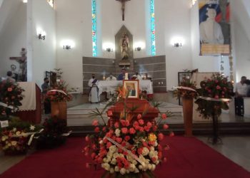 Misa exequial del Ing Elio Marcaccio