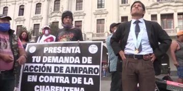 Al grito de «Muera la cuarentena», manifestantes rechazan la restricción en Perú