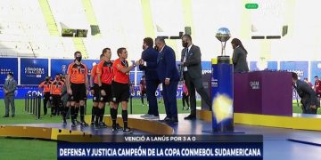 Defensa y Justicia goleó 3-0 al Lanús y es campeón de la Sudamericana