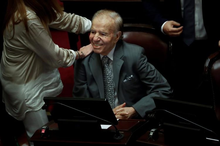 El expresidente argentino Carlos Menem (1989-1999)